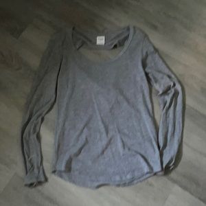 Grey long sleeve victoria secret PINK shirt